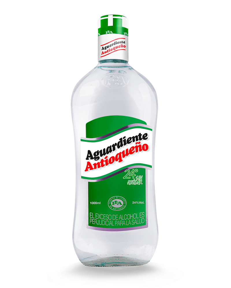 AGUARDIENTE ANTIOQUEÑO TAPA VERDE 1LT 24º VOL