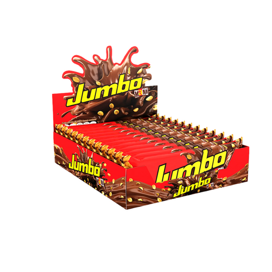 CHOCOLATINA JUMBO JET MANÍ 100GR. DISPL. X12U.