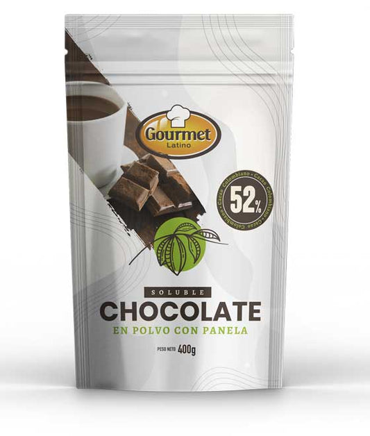 CHOCOLATE CON PANELA GOURMET INSTANTANEO 400gr.