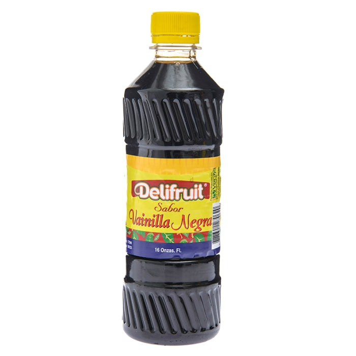 ESENCIA DE VAINILLA NEGRA DELIFRUIT 16OZ.