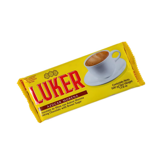 CHOCOLATE LUKER CON AZUCAR MORENO 500gr.