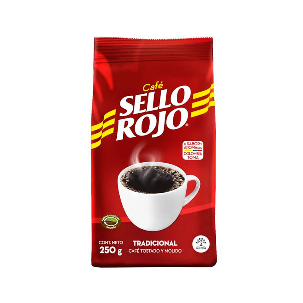 CAFÉ SELLO ROJO MOLIDO 250GR.