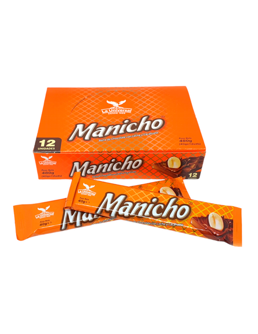 CHOCOLATINA MANICHO UNIVERSAL 40GR. DISPL X12U.