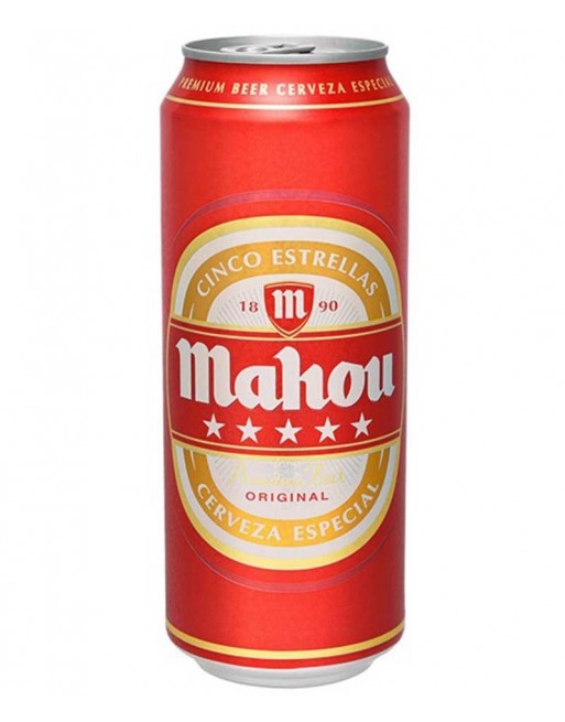 CERVEZA MAHOU ROJA LATA 50CL. 5º VOL