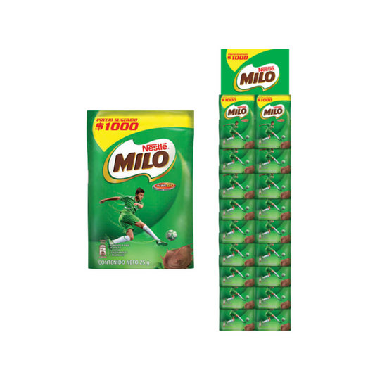 MILO EN SOBRES 25GR. DISPL. X18U.