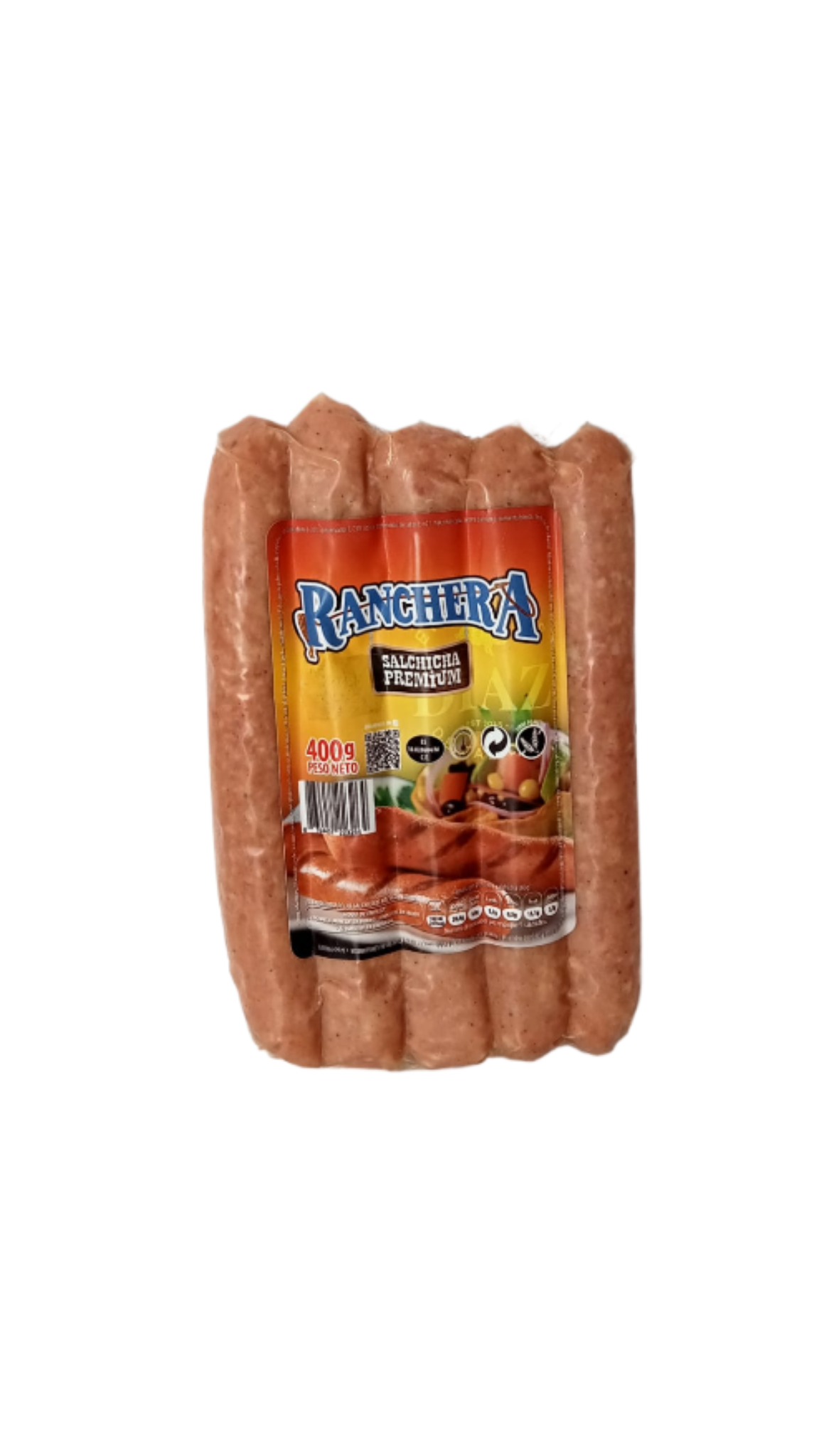 SALCHICHA RANCHERA TROPI X5UNDS. 400GR.