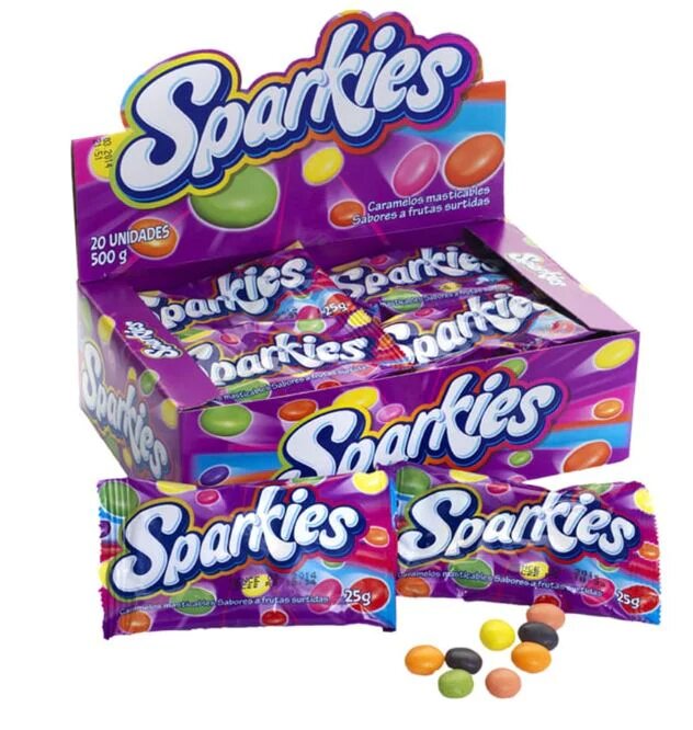 CARAMELOS SPARKIES DISPL. X20U. 500GR.